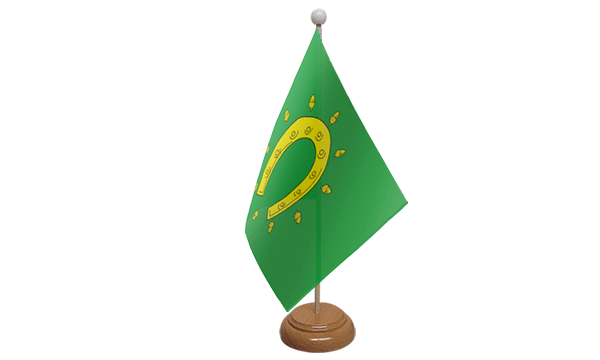 Rutland Old Small Flag with Wooden Stand
